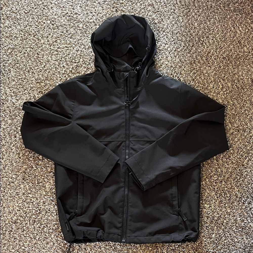 Element Men's Black Raincoat with Hood